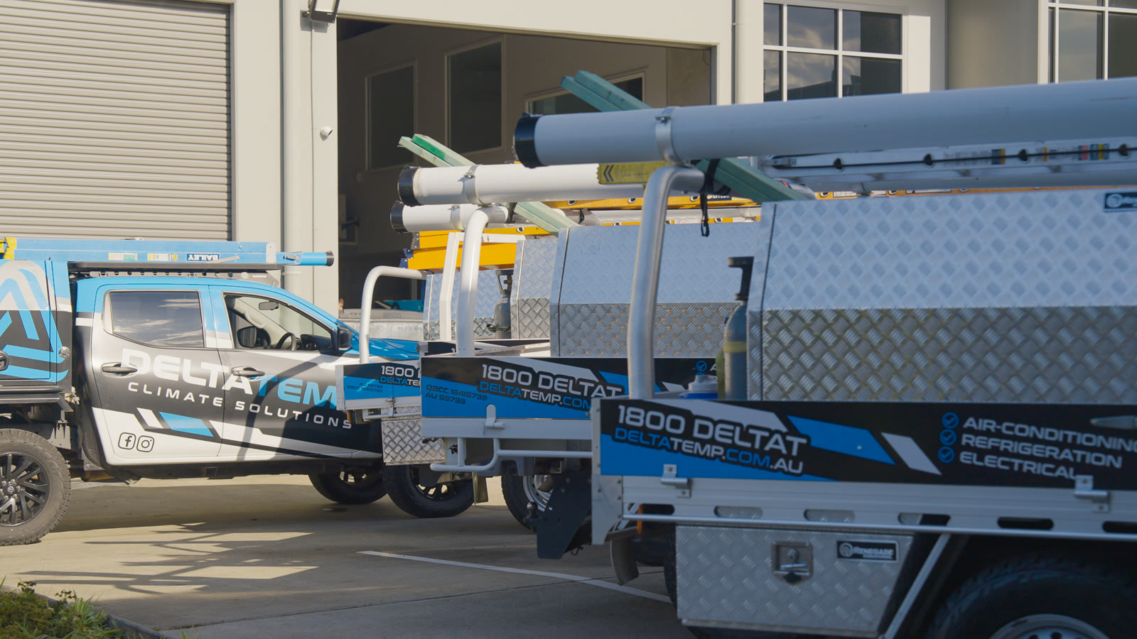 The Delta Temp fleet at the Baringa workshop